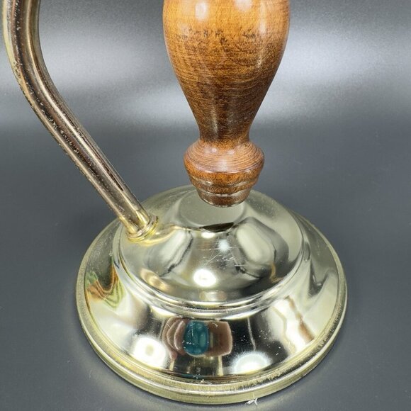 Primitive Style Wood And Metal Swivel Candle Stick Holder Set Vintage Decor VTG - Picture 8 of 16